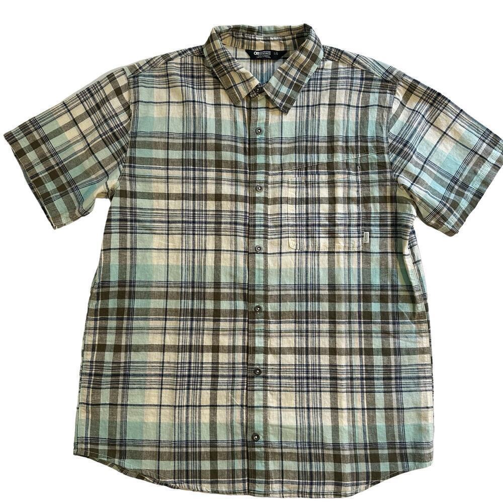 NWT Outdoor Research Weisse Plaid Shirt Calcite Mens Large